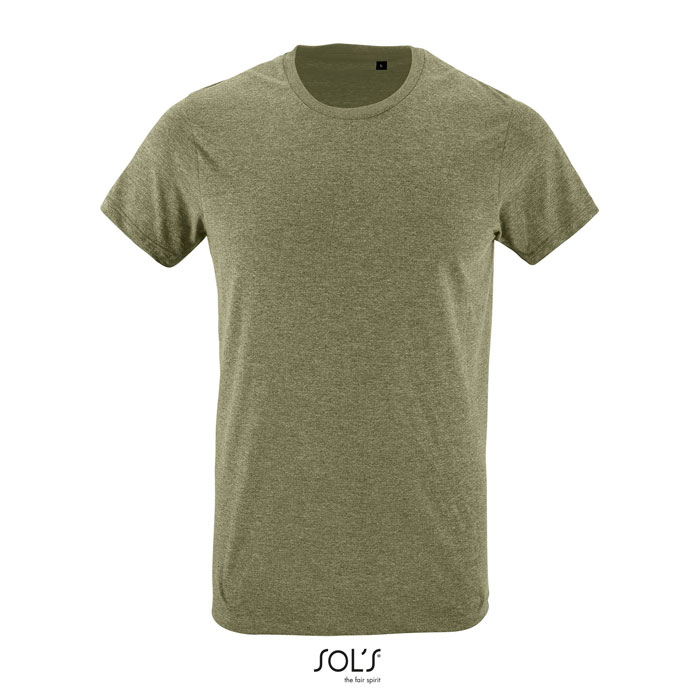 T-shirt homme jersey publicitaire 150g - REGENT FIT kaki chiné